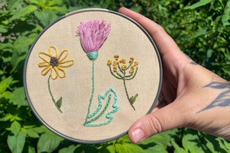 Textured Floral Embroidery